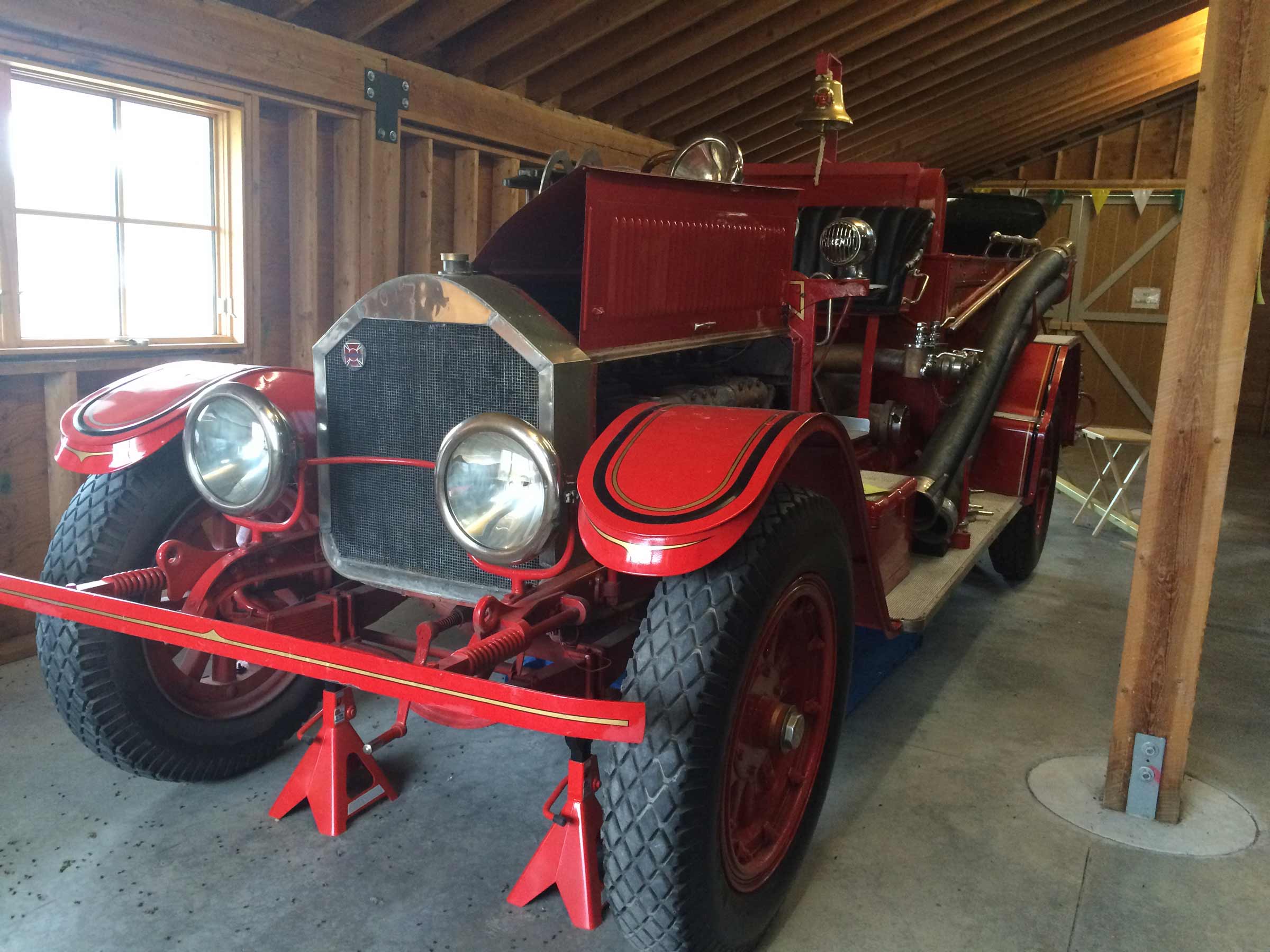 The 1918 LaFrance fire engine